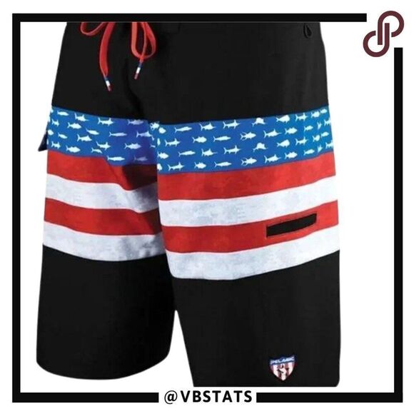 Pelagic Ridgemont Boardshort in Americamo Color Size 30W x 11IS - Picture 1 of 9